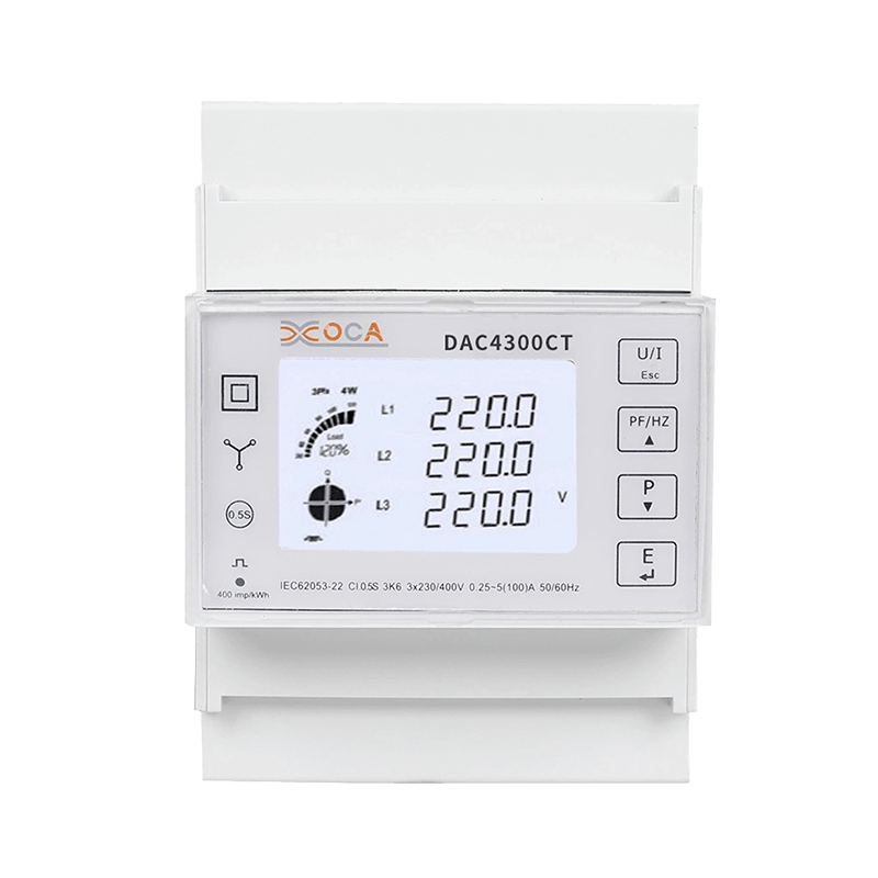 Dac4300CT DIN Rail AC driefasige vooruitbetaalde Tuya-elektrische energiemeter