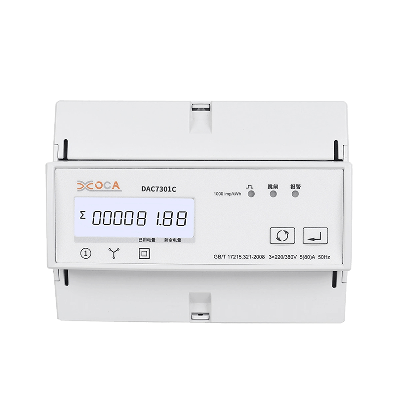 Dac7301c DIN Rail AC driefasige Modbus-tarief elektrische draadloze energiemeter