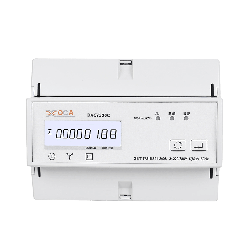 Dac7320c multifunctionele driefasige WiFi-energiemeter op DIN-rail