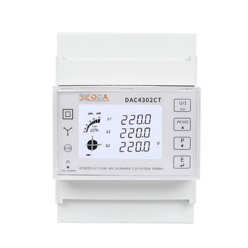 Dac4302CT DIN Rail AC driefasige intelligente energiemeter