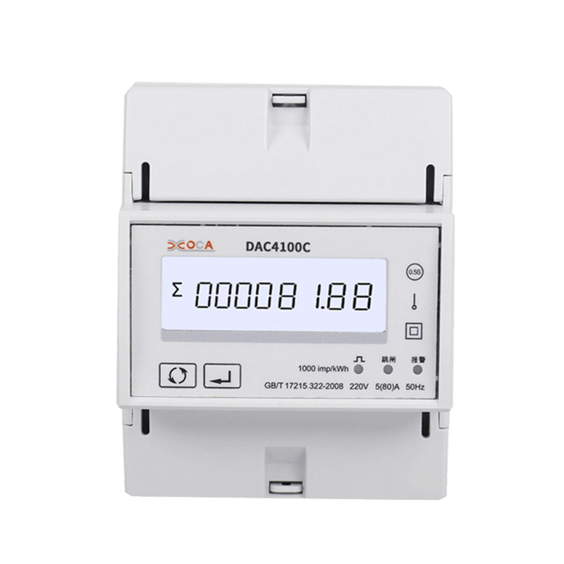 DAC4100C Eenfasige DIN-rail Modbus slimme energiemeter met afstandsbediening