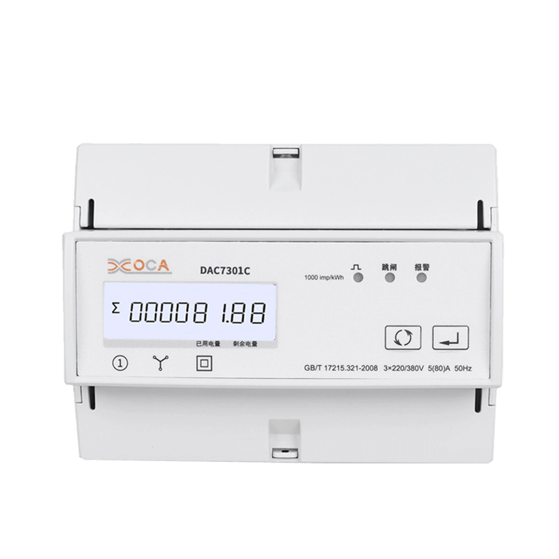 Dac7301C DIN-rail AC driefasige Modbus-elektrische energiemeter