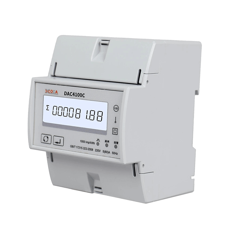 DAC4100C DIN-rail elektrische intelligente eenfasige multifunctionele energiemeter