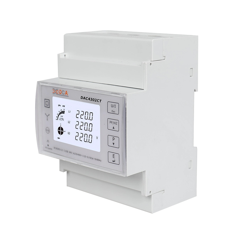 Dac4302CT Multifunctionele DIN-rail energiemeter-multimeter