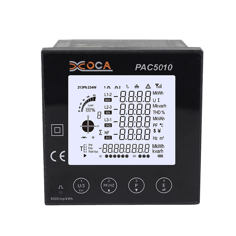 PAC5010 AC-paneel RS485 Modbus digitale elektrische energiemeter Vermogensmeter