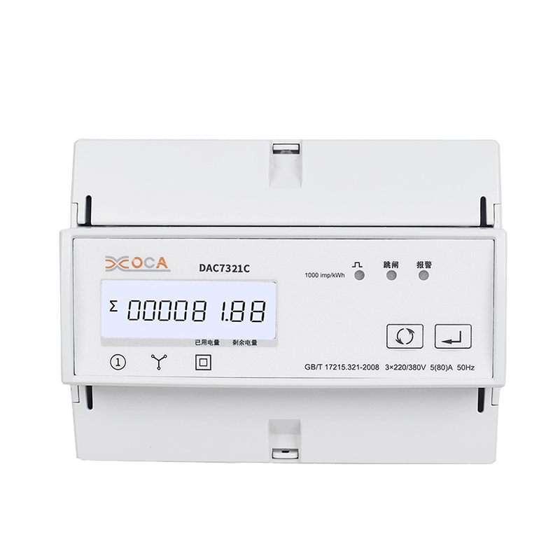 Dac7321c DIN-rail 3 fase 4 draden Lorawan energie kWh-meter