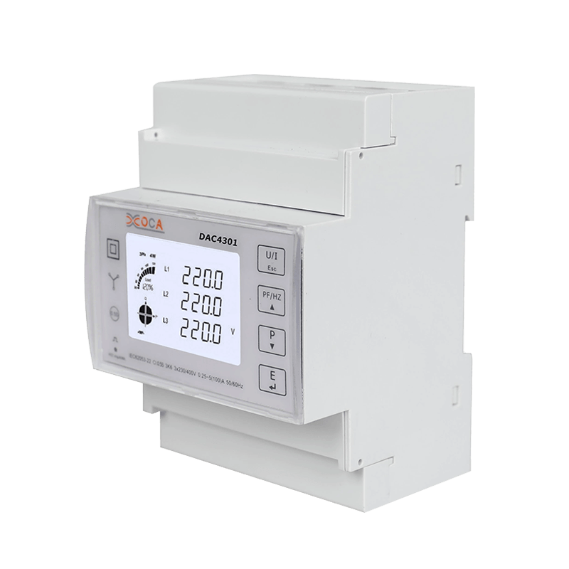 DIN-rail driefasige Modbus slimme draadloze elektronische meter