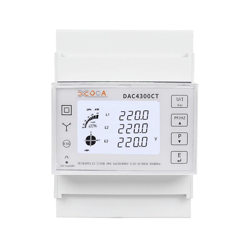 Dac4300CT DIN-rail driefasige vierdraads digitale prepaid WiFi slimme energiemeter