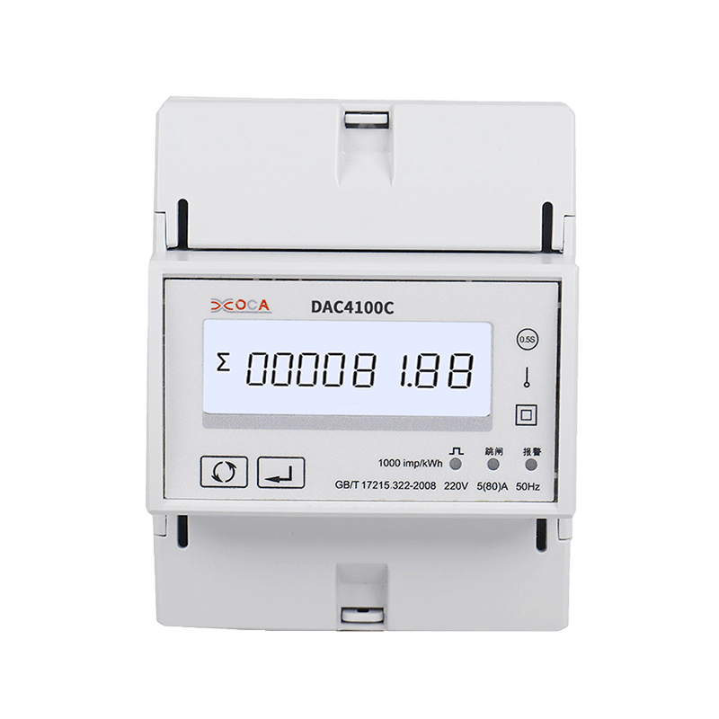 DAC4100C Eenfasige DIN-rail Modbus slimme energiemeter met afstandsbediening