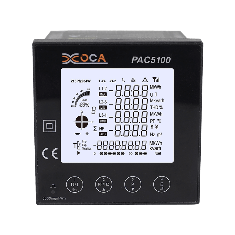 PAC5100 Single Phase Smart WiFi multifunctionele intelligente paneelmeter