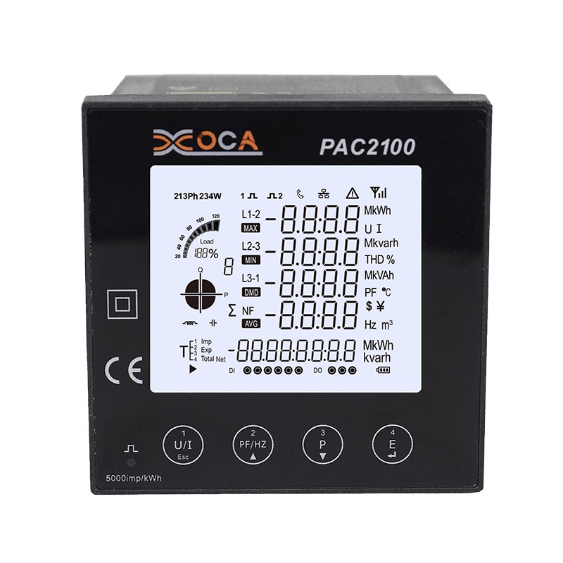 PAC2100 Grote LCD digitale intelligente energiemeter