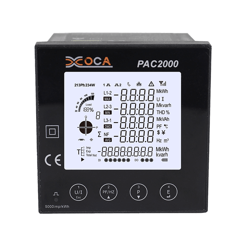 PAC2000 Intelligent LCD-paneel Digitale vermogensmeter