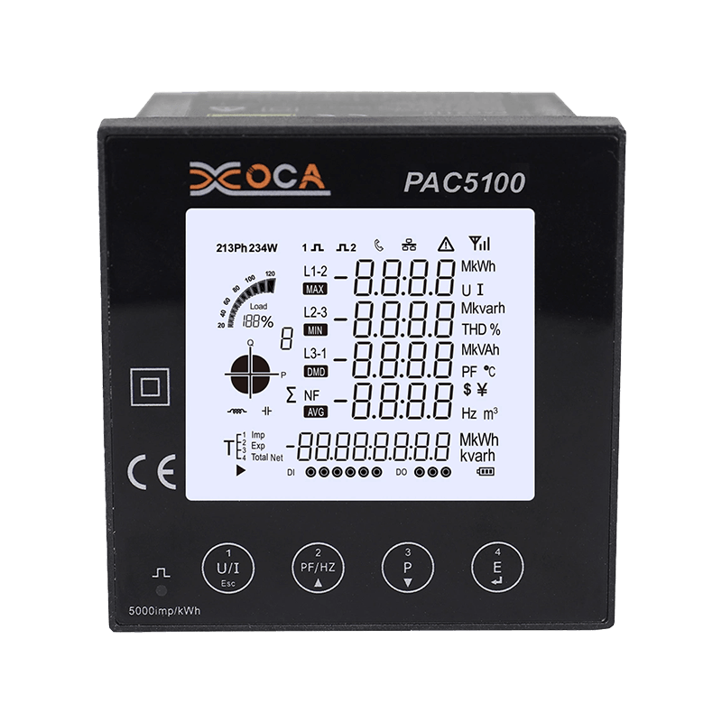 PAC5100 Draadloze LCD-paneel Intelligente elektriciteitsmeter