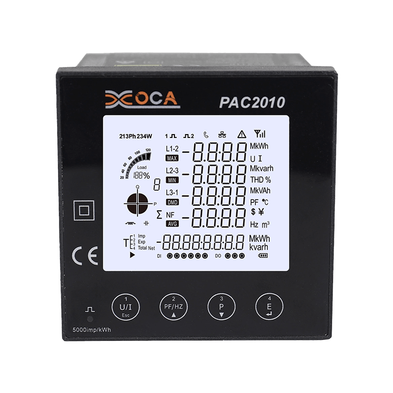 PAC5010 Smart Modbus LCD-paneel Vermogensmeter Multimeter