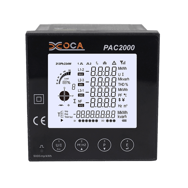 PAC2000 Multifunctionele WiFi Tuya Smart Electric Prepaid Panel Vermogensmeter